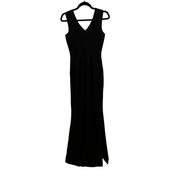 DRESS THE POPULATION *SALE* NWT $198 Sandra Plunging V Neck Black Maxi Size XXS - Picture 6 of 12